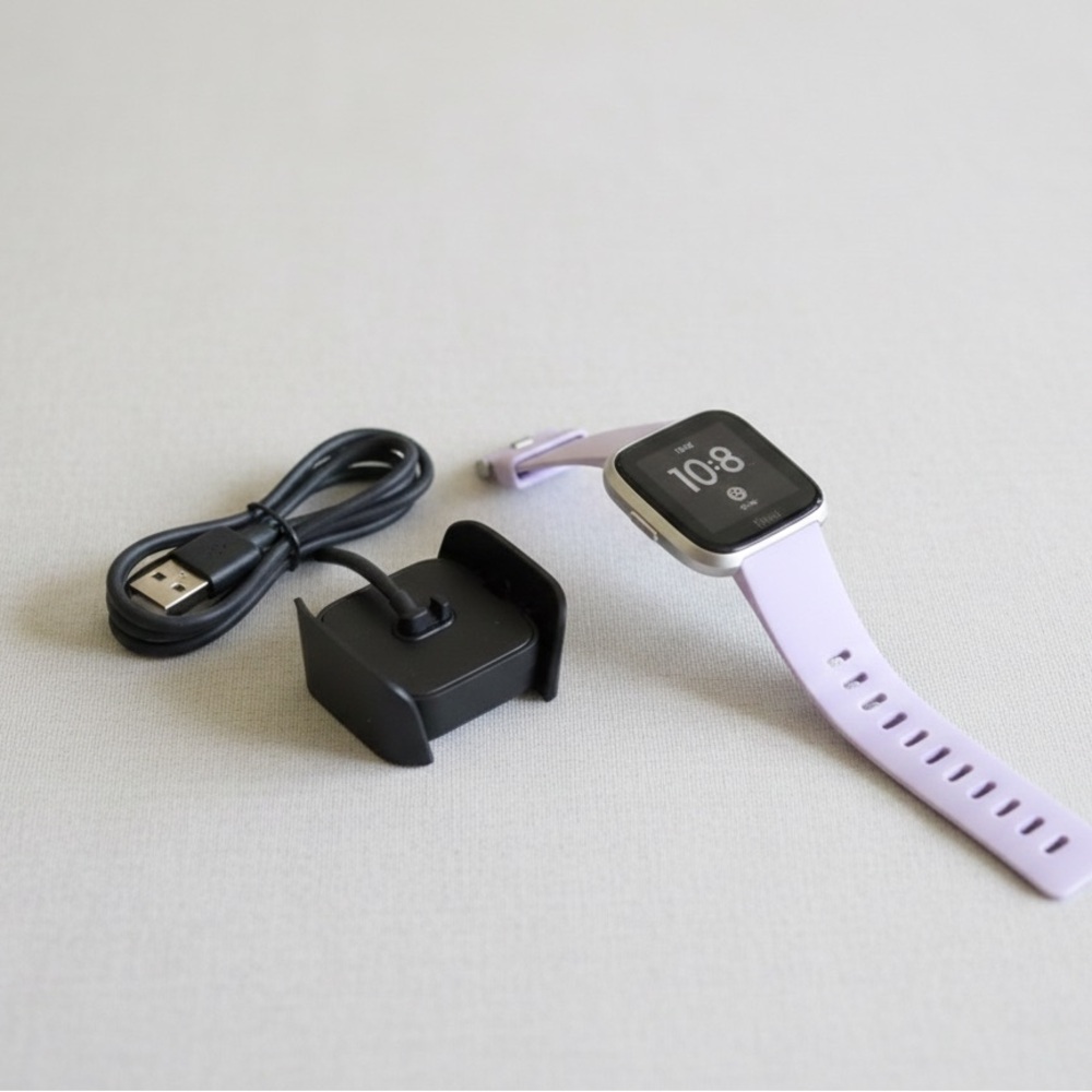 Smartwatch with Lavender Strap